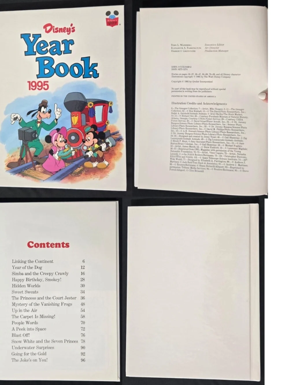 11 Vintage 90s Disneys Year Book Kids Hard Cover Set VTG